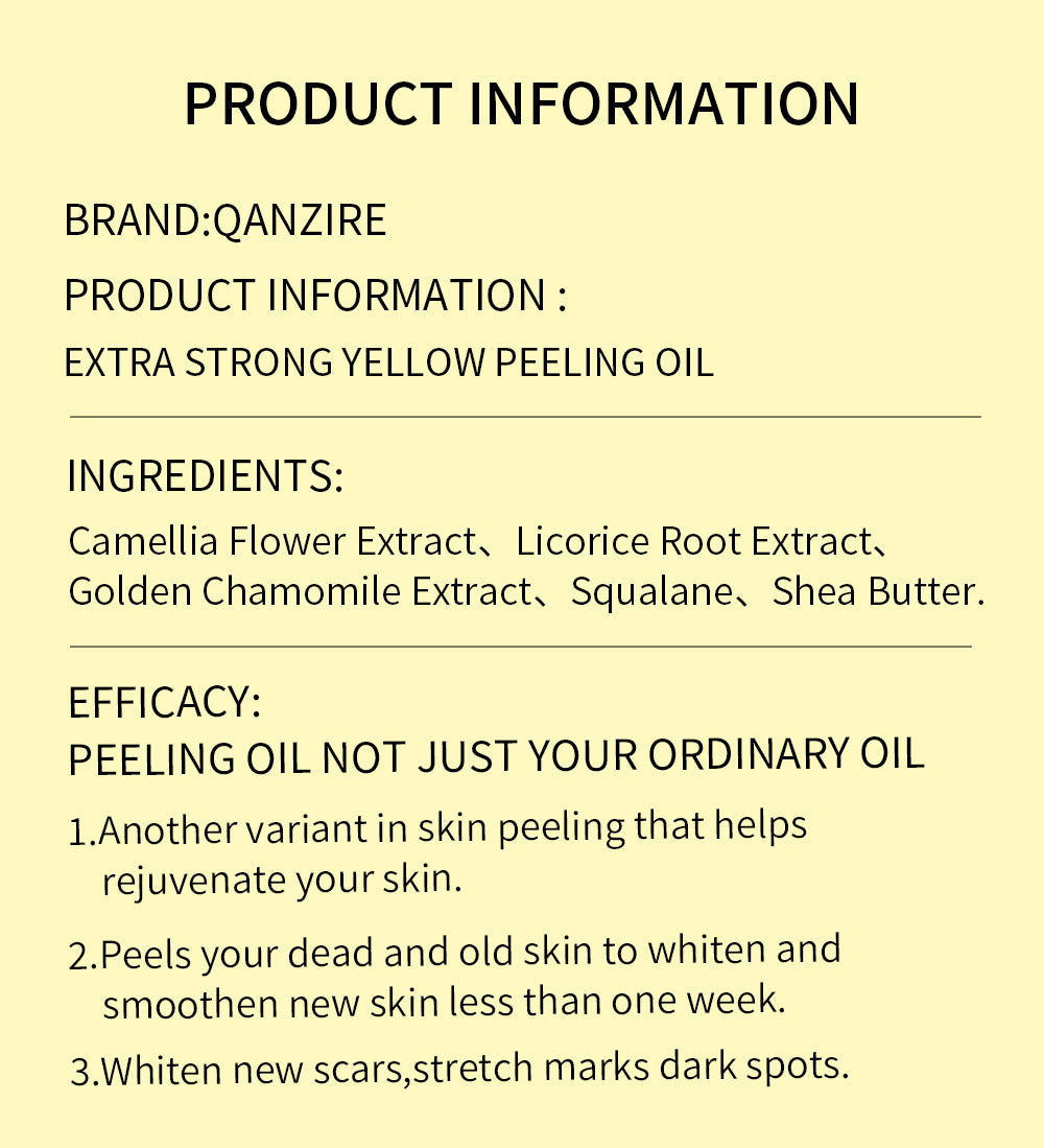 Whitening Peeling Oil for Hands, Feet, Face