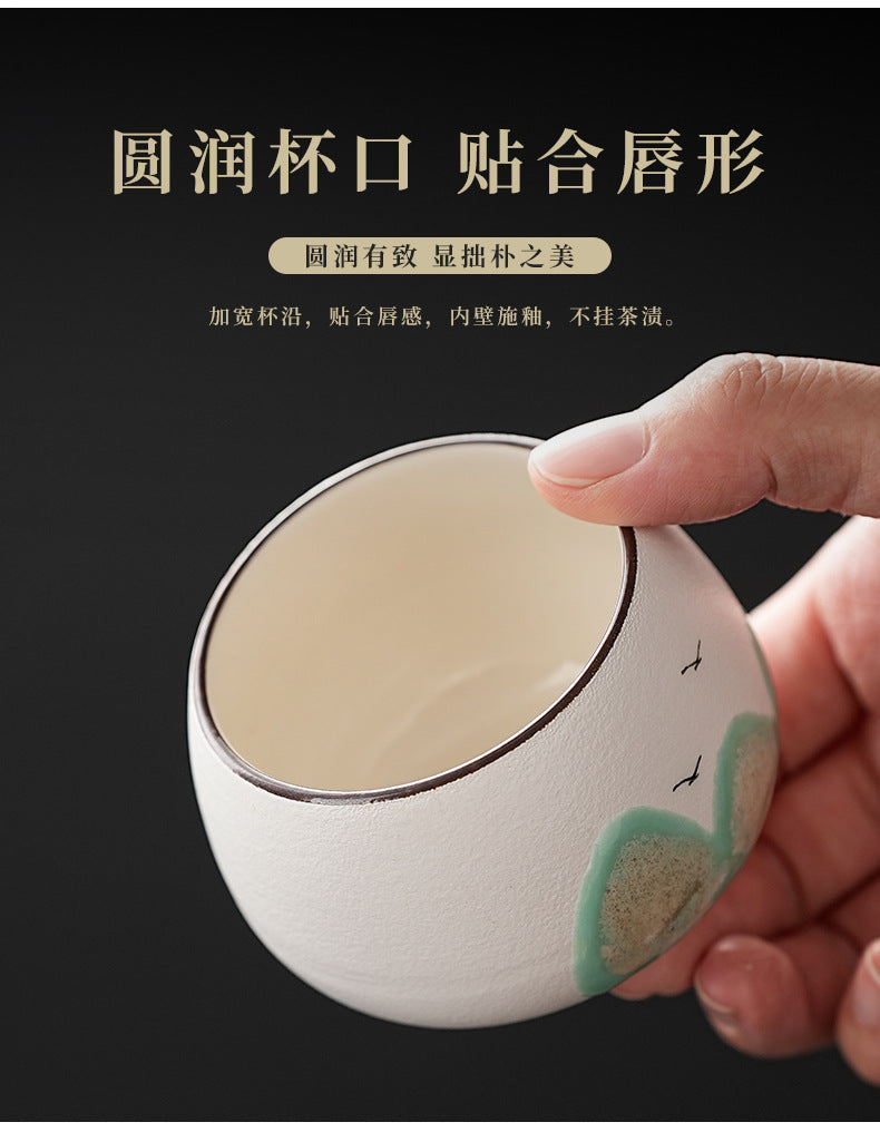 Tea Cup Ceramic Master Cup Personal Single Cup National Trend Forbidden City Cultural Creative Retro Hand-painted Tasting Cup Gift Box Set Souvenir
