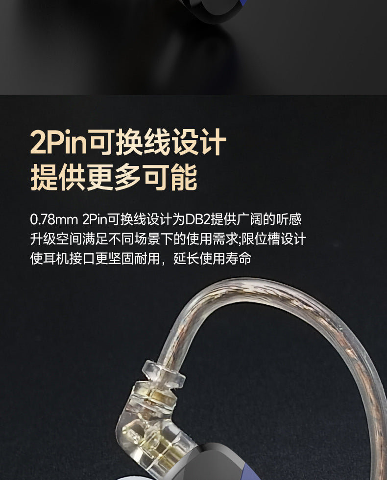 Cross-border One Circle Two Iron E-Sports In-Ear Over-Ear Wired Headphones Six Units Gaming Music HIFI Live Streaming Headphones