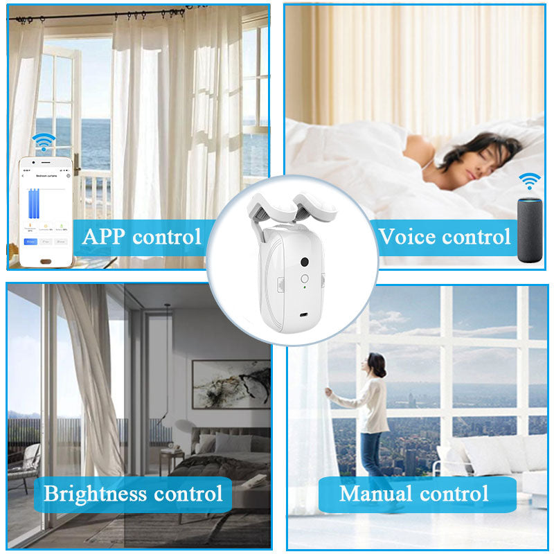 Electric Curtain Motor Smart Home Curtain Assistant Tuya Mobile Remote Control Automatic Smart Curtain Companion
