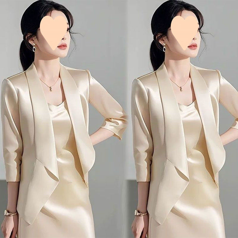 Single/Suit Early Autumn New Women's Suit Set Feminine Blazer and Camisole Dress Two-Piece Wholesale