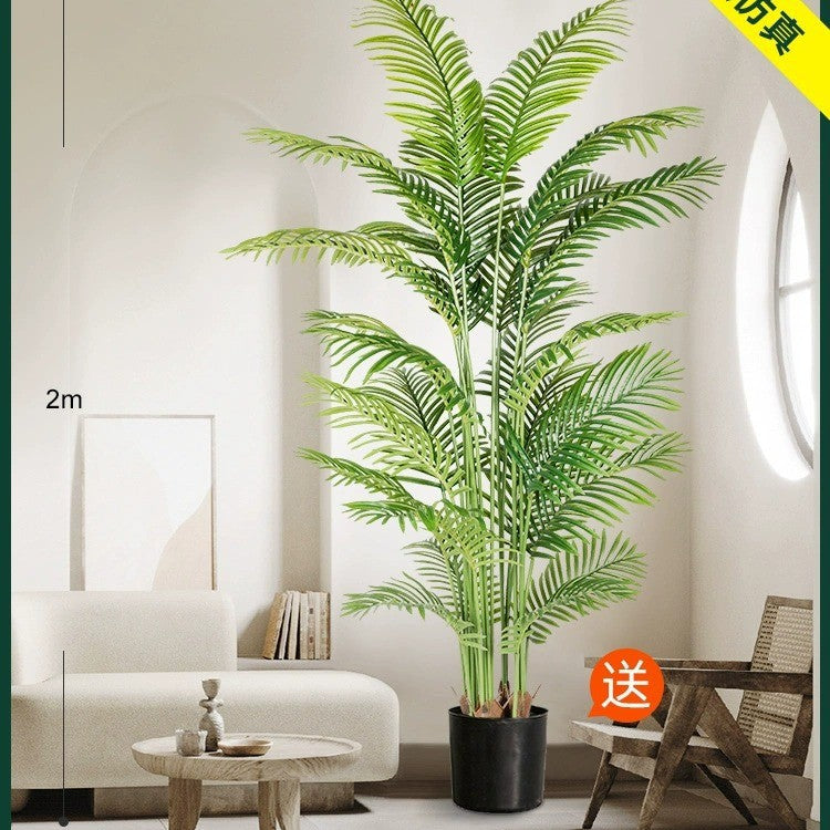 Artificial Green Plant High-End Light Luxury Anthurium Floor Potted Fake Flower Tree Indoor Living Room Bionic Plant Decorative Ornament
