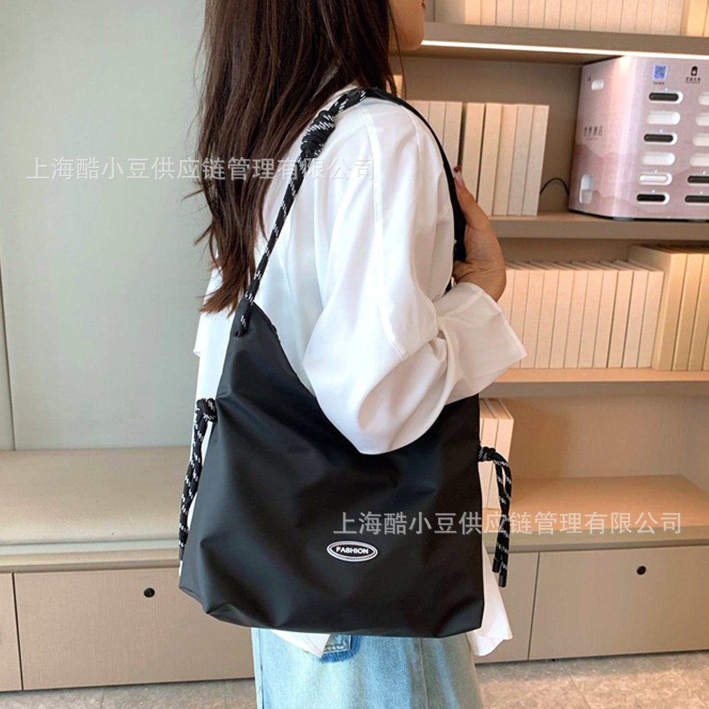 Fashion Simple Crossbody Bag for Women, Large Capacity Lazy Style Single Shoulder Tote Bag, Korean Version Versatile Commuting