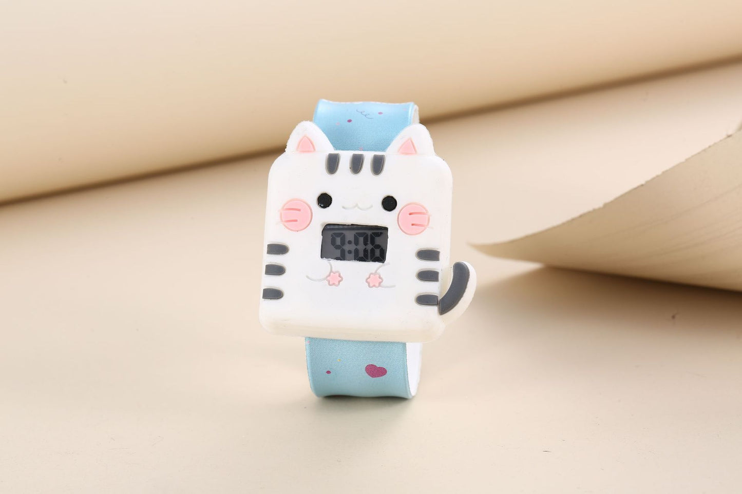 Children's Cute Fashion Snap Watch for Boys and Girls Quartz Watch Childlike Chronograph Large Dial