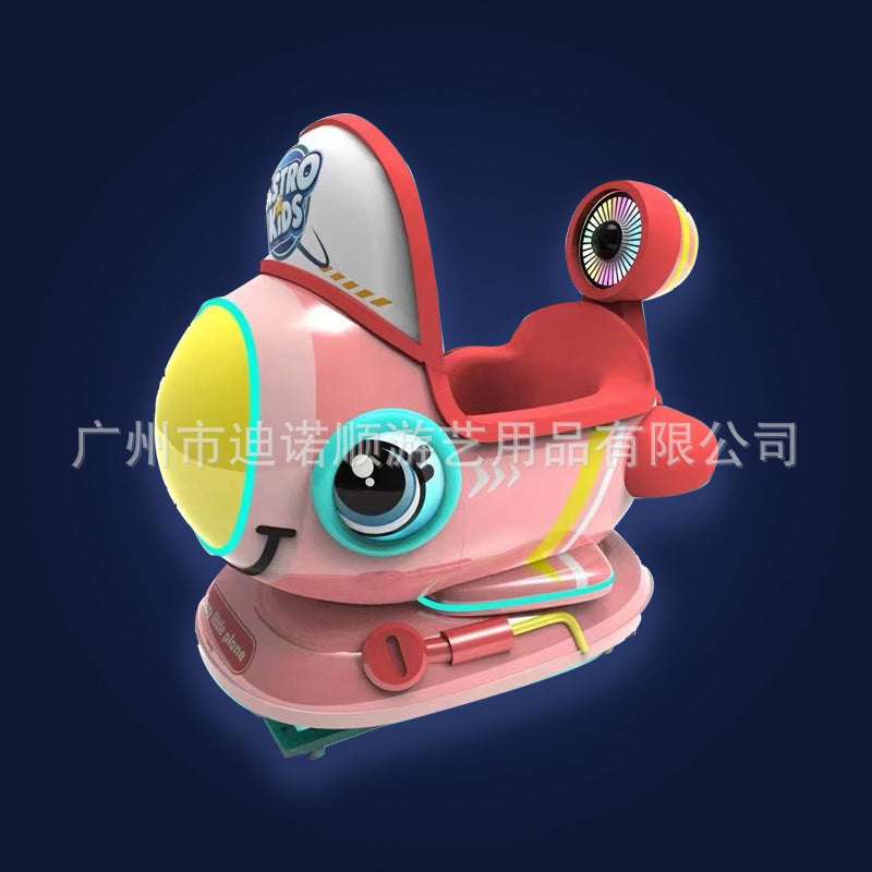 New Model Children's Coin-Operated QR Code Electric Airplane Motorcycle Police Car Rocking Car Commercial Fiberglass Swing Machine Game Machine