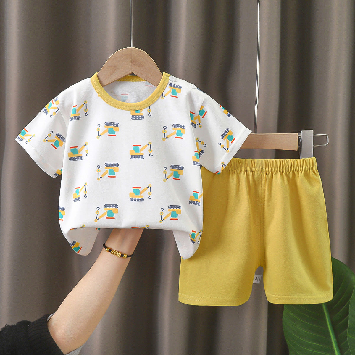 Children's Summer Short Sleeve Set a Cotton-like Boys' and Girls' Clothing t T-shirt Baby Summer Clothing2025Children's Clothing