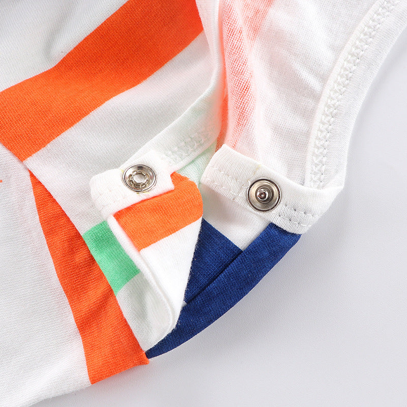 Spring and Summer New Baby Short Sleeve Romper Summer Spring Autumn Thin Newborn Romper a Newborn Short Sleeve Romper A Class