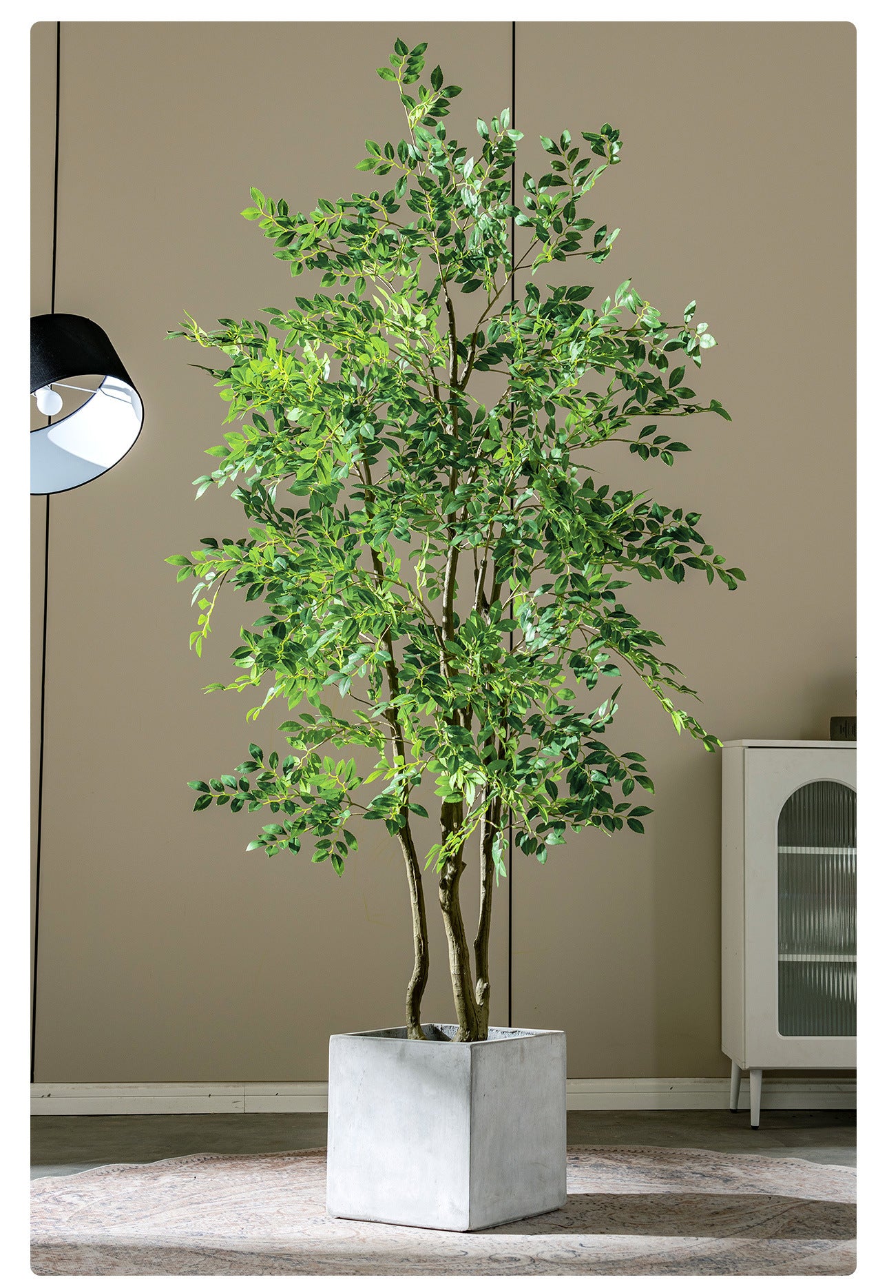 High-End Artificial Green Plant Elm Money Tree Banyan Tree Large Floor Plant Indoor Living Room Atmosphere Fake Tree Landscaping Decoration