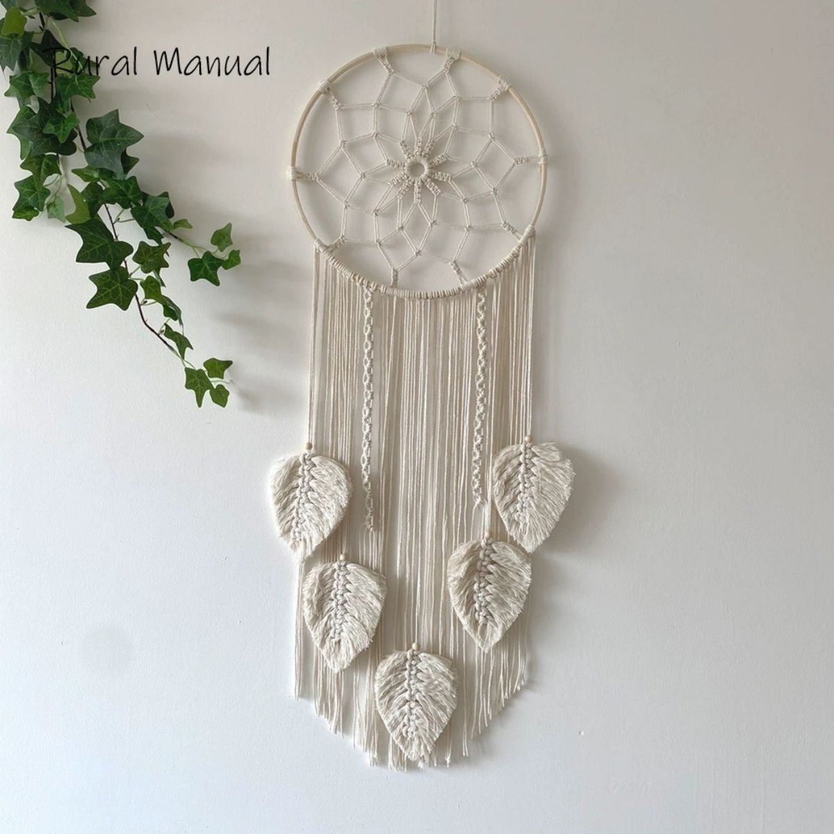 Cross-Border Hot-Selling European Style Artificial Woven Cotton Rope Tapestry Tassel Home Wall Hanging Decoration Soft Furnishing Collection Wholesale