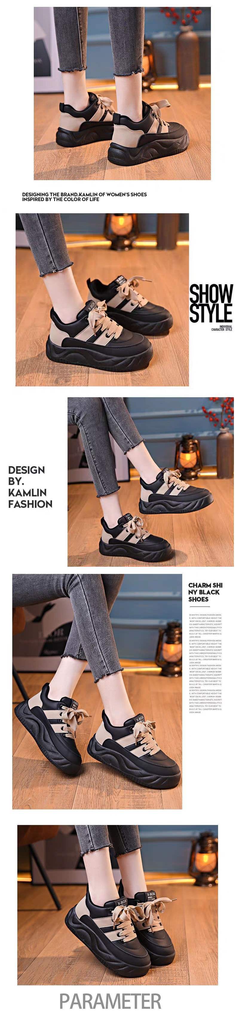 Chunky Sneakers for Women, Autumn and Winter Soft Sole Loafers, Women's Cotton Shoes2025Winter new style fleece-lined thick-soled casual sports sneakers