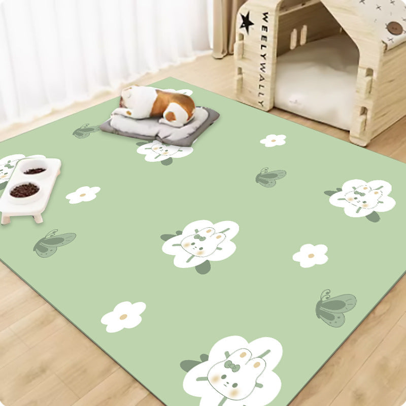 Pet wash-free floor mat waterproof and urine-proof pvc Dog Anti-Slip Mat Cooling Dog Fence Dog Cat Leather Floor Mat