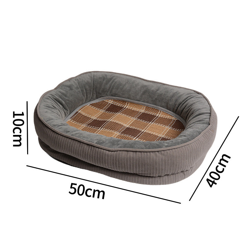 Manufacturer Wholesale Spring Summer Cooling Mat Summer Dog Bed Pet Nest All-Season Dog House Cat House Pet Supplies