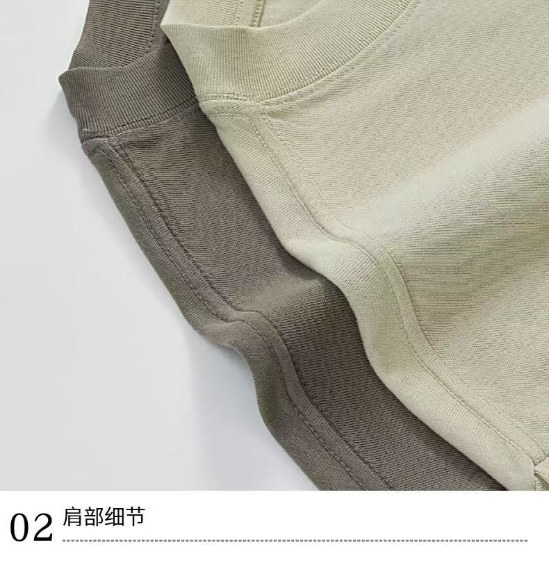 New T Shirt for Men and Women Summer Simple Basic Heavy Cotton Casual Multi-color Versatile