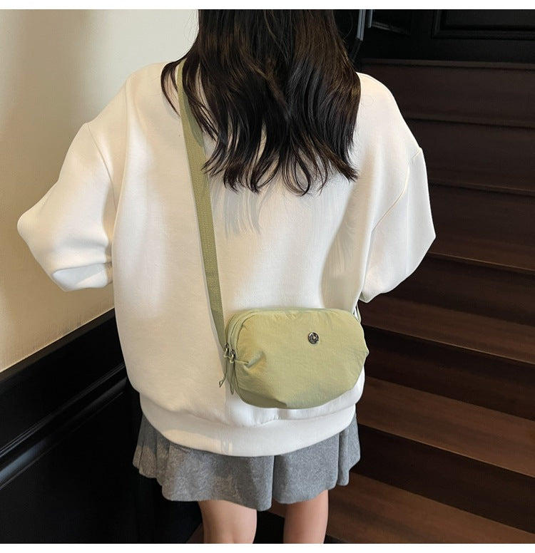 Casual Crossbody Bag Fashion Nylon Style Bag for Cycling ins New Small Bag Lightweight Single Shoulder Nylon Hip-Hop