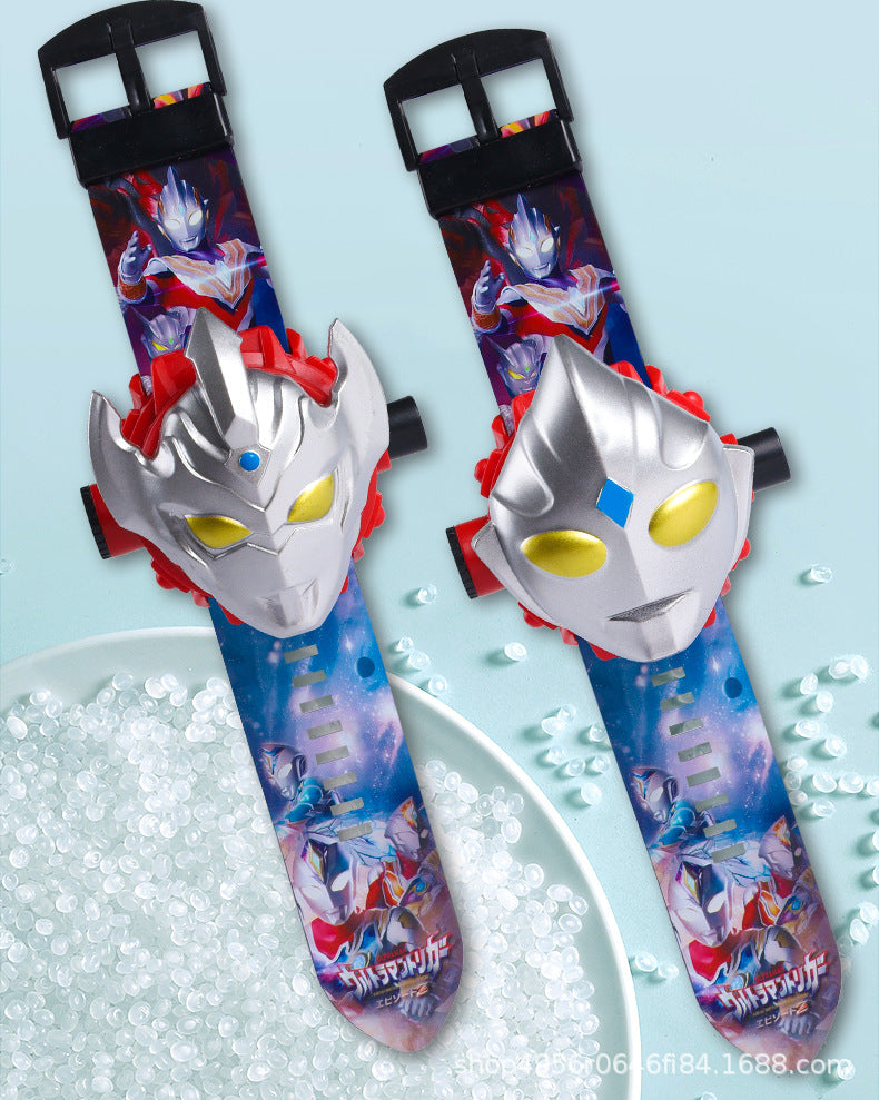 Ultraman Projection Watch Tiga Children's Edition Electronic Zero Tiga Glowing Boys Kindergarten Children's Day Toy