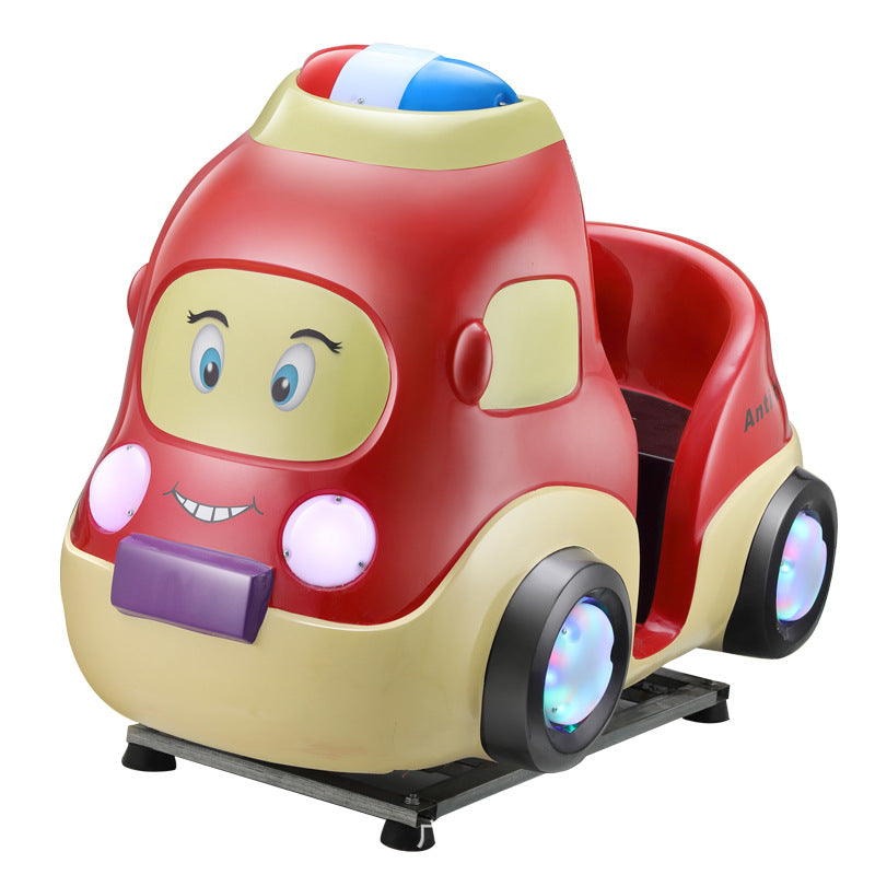 New Model Children's Coin-Operated QR Code Electric Airplane Motorcycle Police Car Rocking Car Commercial Fiberglass Swing Machine Game Machine