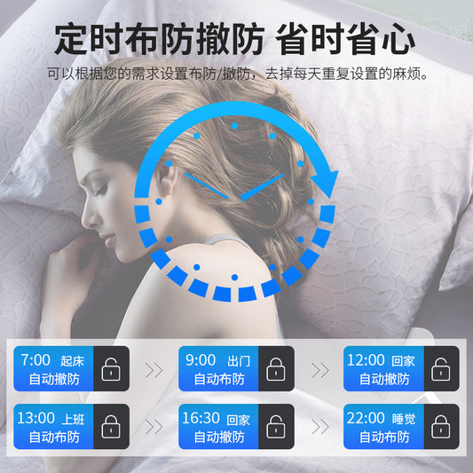 PGST Graffiti Alarm4G Tuya Smart Alarm Host Anti-Theft Alarm Wireless Infrared Infrared Alarm