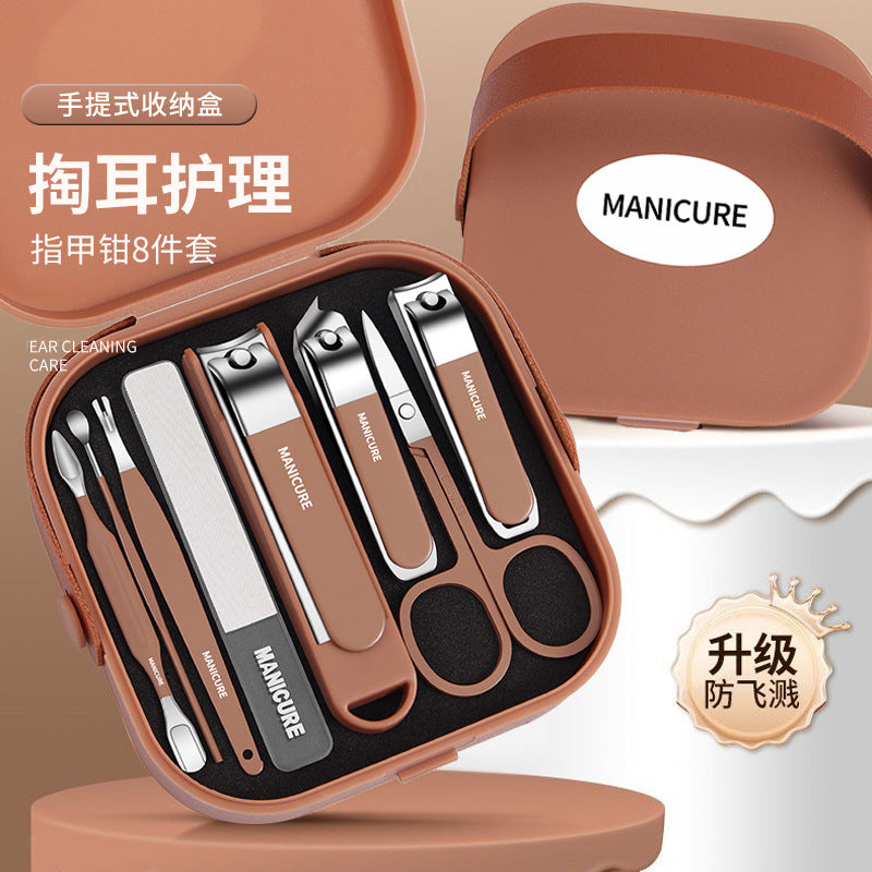 Carbon Steel Anti-Splash Manicure Tool Nail Clipper Large Size Wholesale good quality household multifunctional nail clipper set box