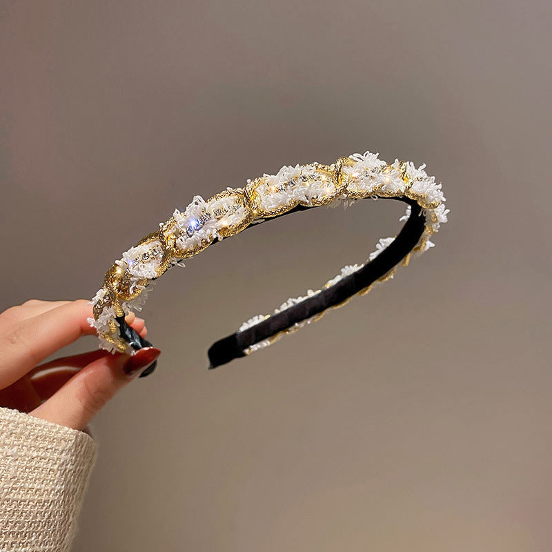 Super Fairy Sweet Cream Headband Internet Celebrity High Crown Face Washing Headband Fashionable Versatile Light Luxury Elegant Hair Accessories Wholesale