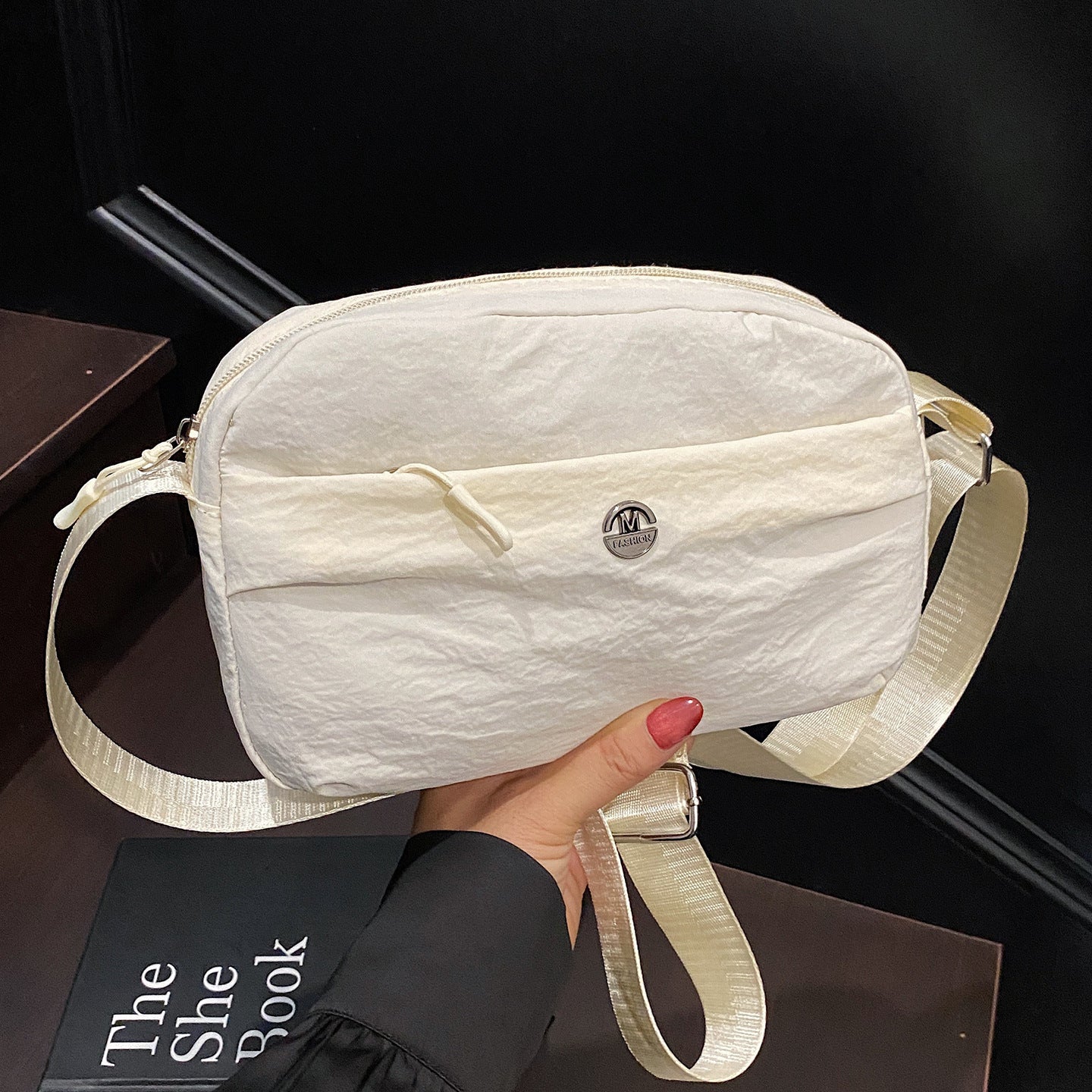 Casual texture niche design small square bag2025Spring New Fashionable Trendy Women's Single Shoulder Crossbody Bag