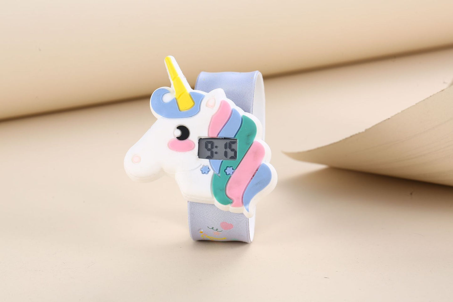 Children's Cute Fashion Snap Watch for Boys and Girls Quartz Watch Childlike Chronograph Large Dial