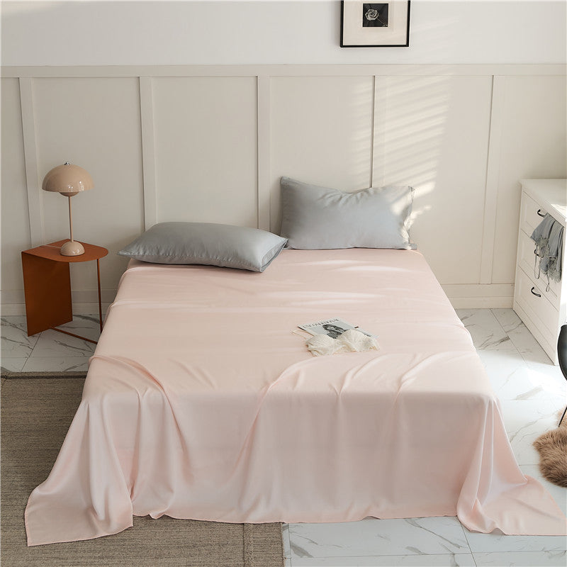 60Lanzing Tencel Single Item Only Bed Sheet Summer Solid Color Lyocell Bed Skirt Silky Cool Single Piece Duvet Cover Quilt Cover