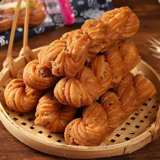 Authentic Tianjin Flavor Hemp Flower Whole Box Wholesale Stuffed Handmade Hemp Flower Traditional Pastry Breakfast Food