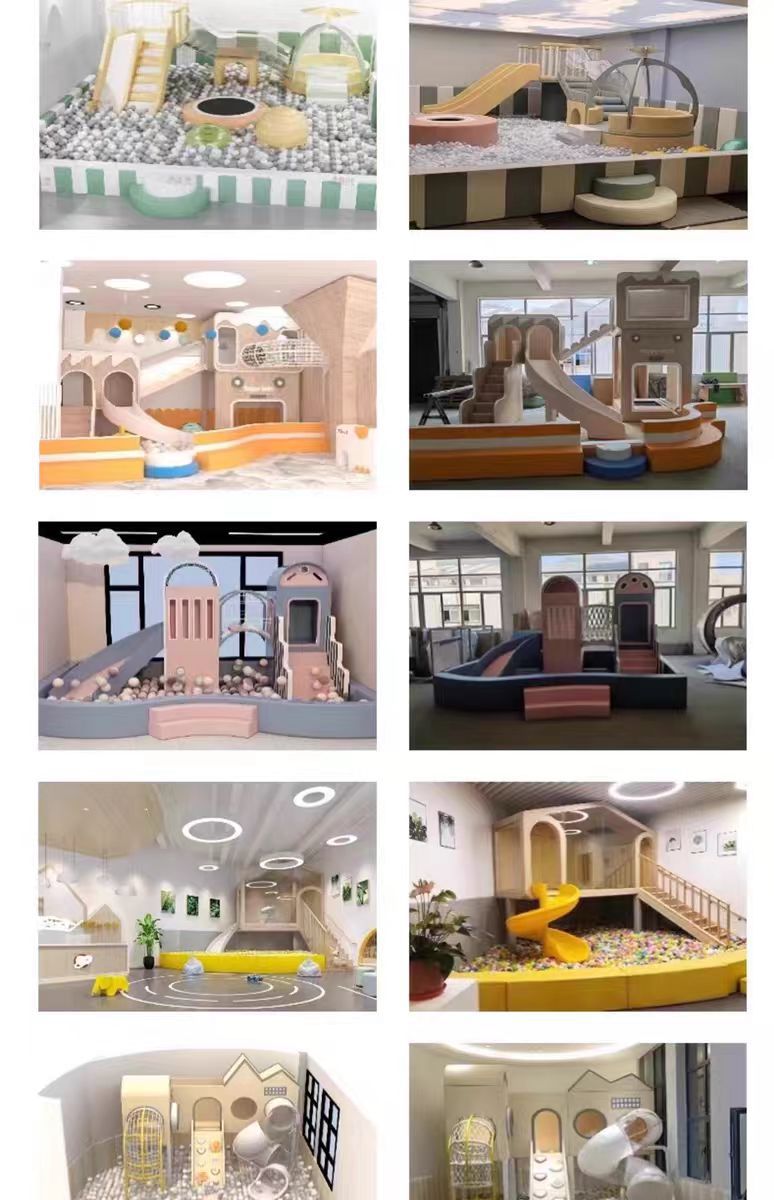 Naughty Castle Children's Playground Equipment Kindergarten Slide Mother and Baby Store Sales Office Children's Amusement Park Support Facilities