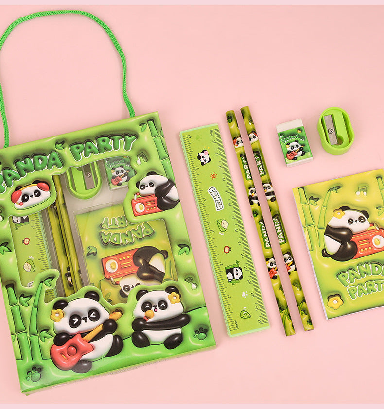 Creative Pencil Six-piece Stationery Set Handheld Gift Box Cartoon Elementary School Children's Day Back-to-School Season Gift Wholesale http://detail.1688.com/offer/926357993004.html
