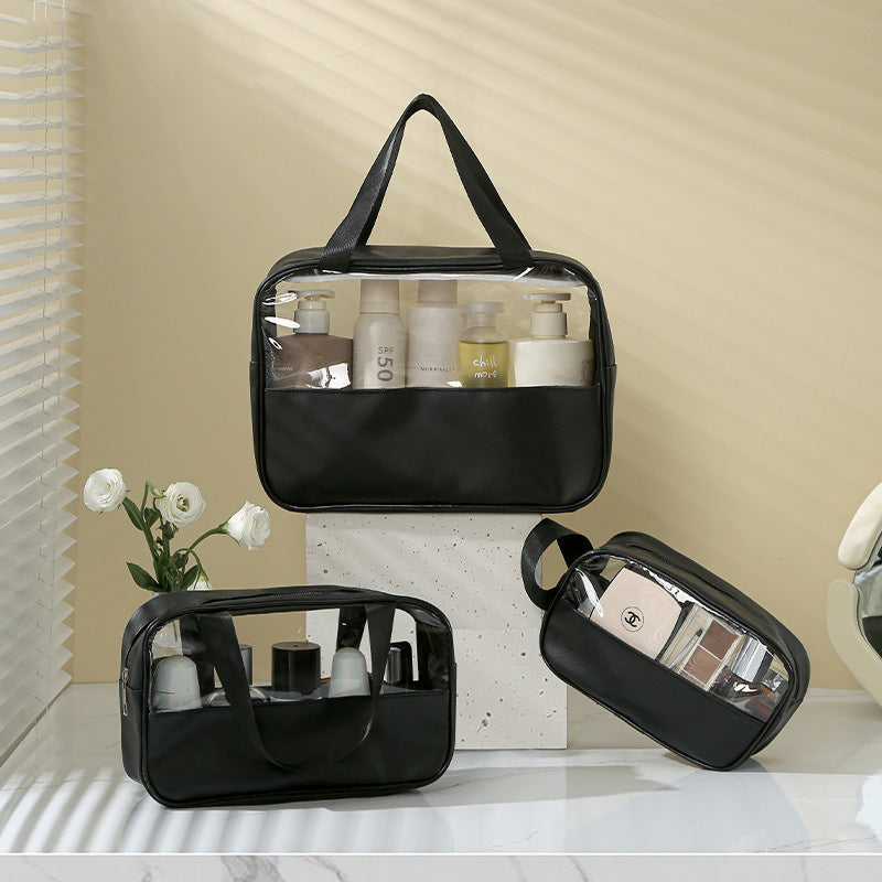 Transparent Cosmetic Bag New Large Capacity Waterproof Visual Portable Women's Travel Toiletry Bag Cosmetic Storage Bag