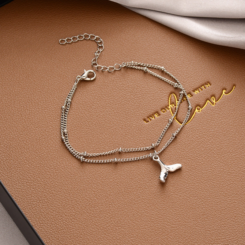 Korean Versatile Pearl Bracelet for Women ins Niche Style High-End Titanium Steel Bracelet Couple Bracelets Wholesale