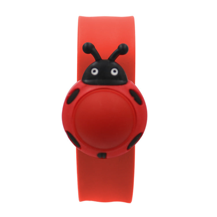 Children's Watch Cartoon Pat Watch Kindergarten Elementary School Silicone Toy Pat Circle Anime Peppa Pig Electronic Watch