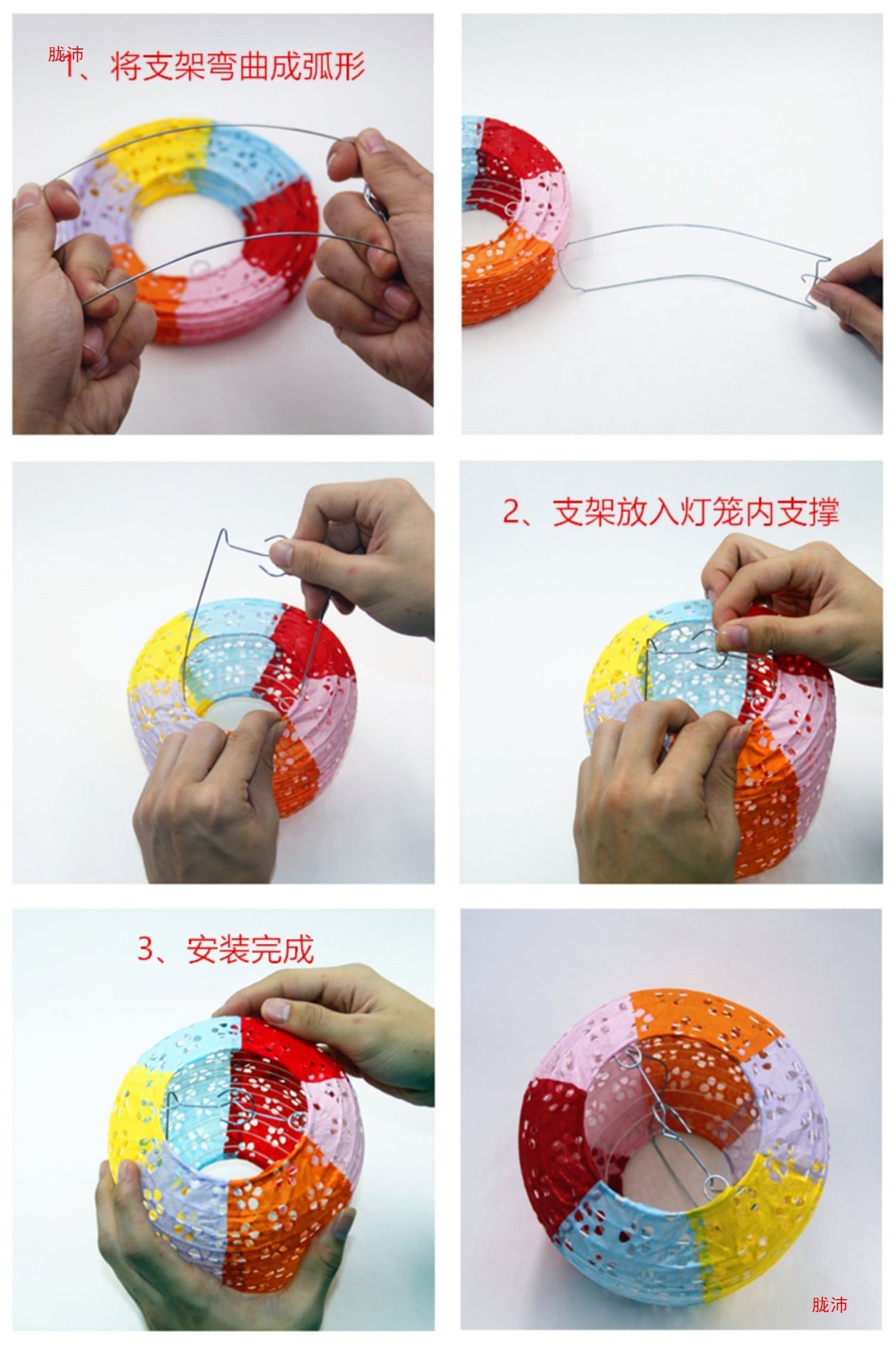 Children's Dance Lantern Festival Stall Handheld Glowing Winter Melon Hollow Paper Lantern Hanfu Photography Prop Ancient Style Lantern