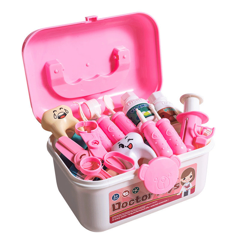 Children's Doctor Toy Set Tools Medical Kit Boys and Girls Pretend Play Nurse Injection Stethoscope Baby