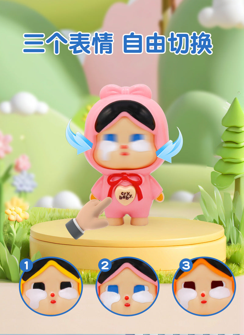 Internet Celebrity Crying Baby Face-Changing Doll Toy Keychain Backpack Accessory Hot-Selling Stress Relief Artifact Wholesale for Stalls