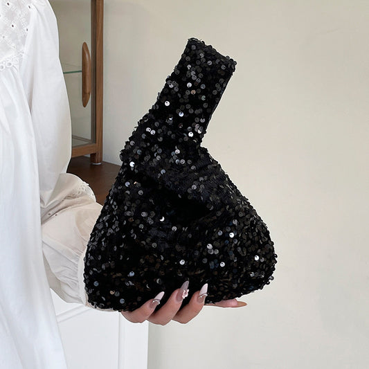 Fashion New Trendy Bag Niche Design Sequin Underarm Bag Trendy Niche Style High-End Single Shoulder Handbag