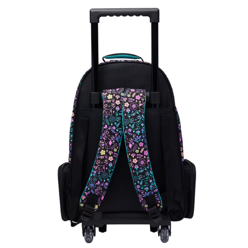 Australia smiggle School Bag Primary and Secondary School Students Big Eye Cat Gradient Cat Schoolbag Girl Backpack Trolley School Bag http://detail.1688.com/offer/949669119060.html