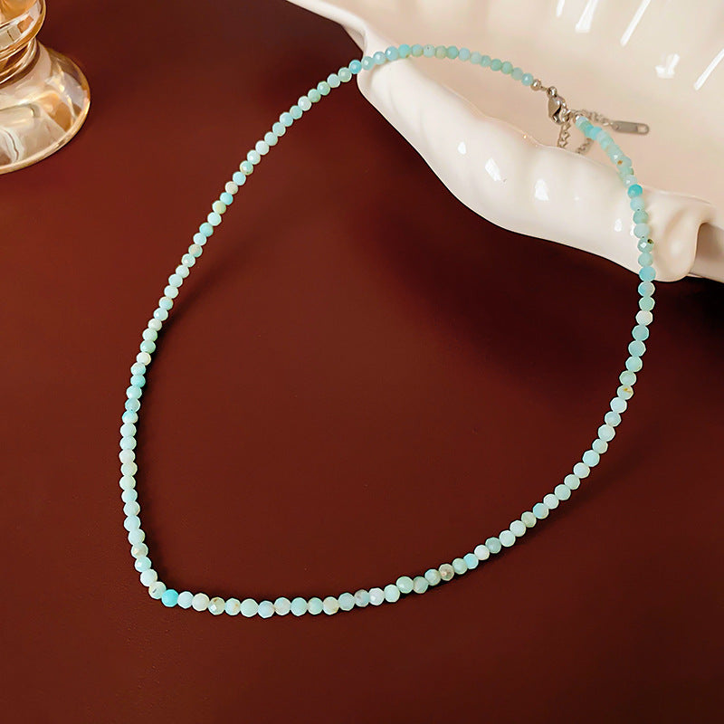 Baroque Freshwater Pearl Necklace Simple Elegant Colorful Beaded Collarbone Chain Niche Light Luxury High-End Sense Necklace for Women