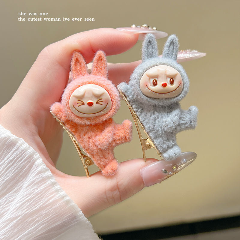 Cute Labubu Doll Hair Clip – Adorable Cartoon Accessory for Girls