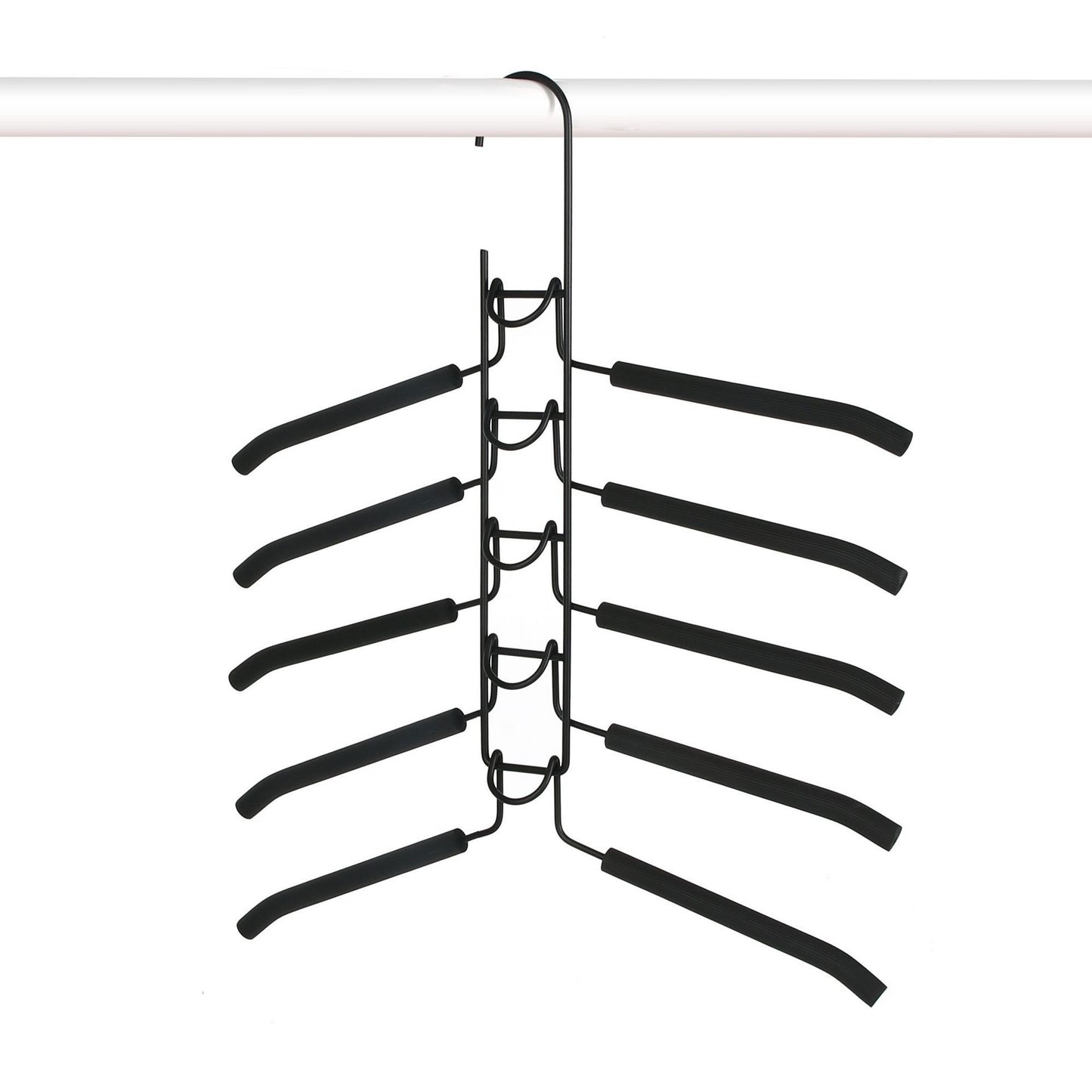 Multifunctional Multi-layer Folding Hanger for Home Dormitory Storage, Clothes and Pants Rack, Wardrobe Pants Rack with Special Hooks