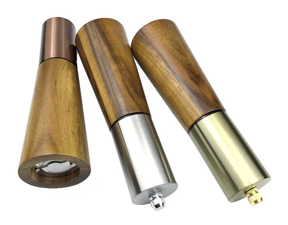 Acacia Wood Grinder Pepper Mill Manual Pepper Grinder Multi-use Seasoning Bottle Kitchen Tool