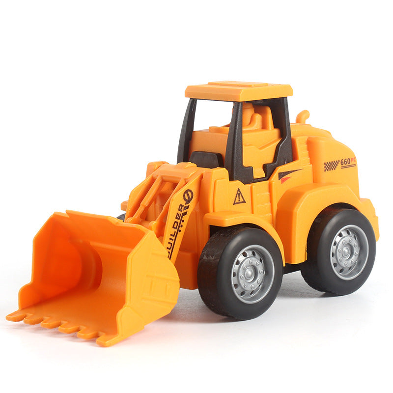 Hot-Selling Children's Push and Slide Construction Vehicles Excavator Bulldozer Fun Simulation Toy Vehicles Factory Direct Sale