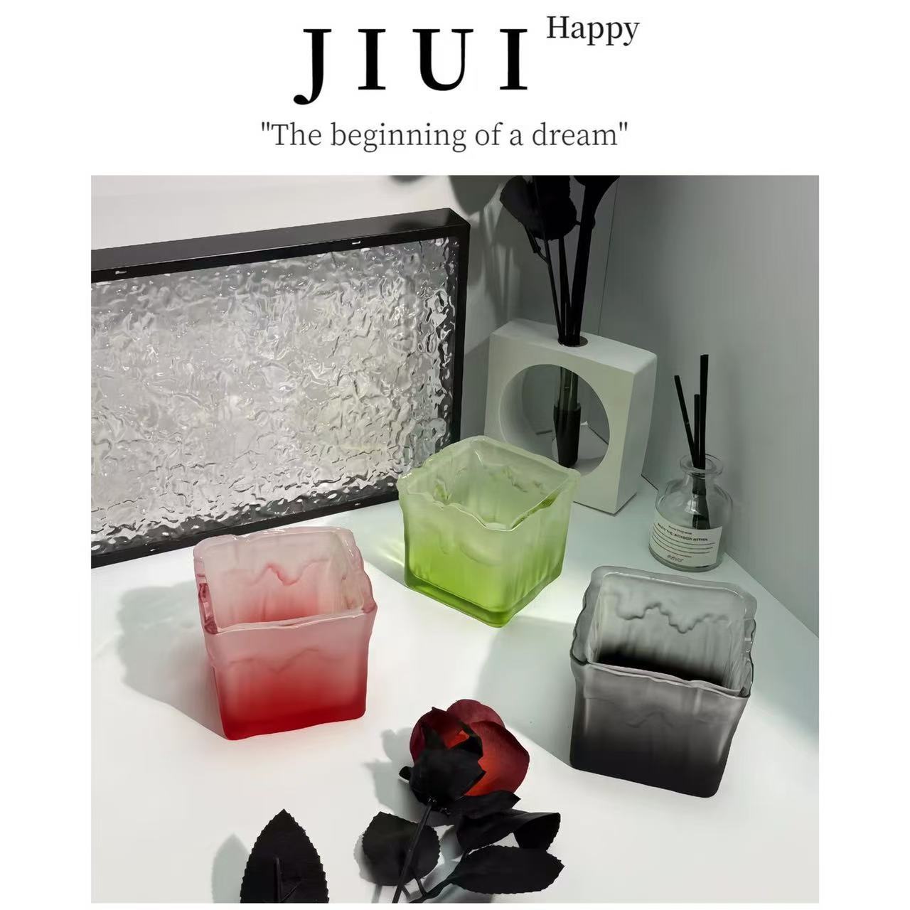 ins Fashionable Classic Creative Home Bedroom Hotel Office Trendy Glacier Glass Ashtray