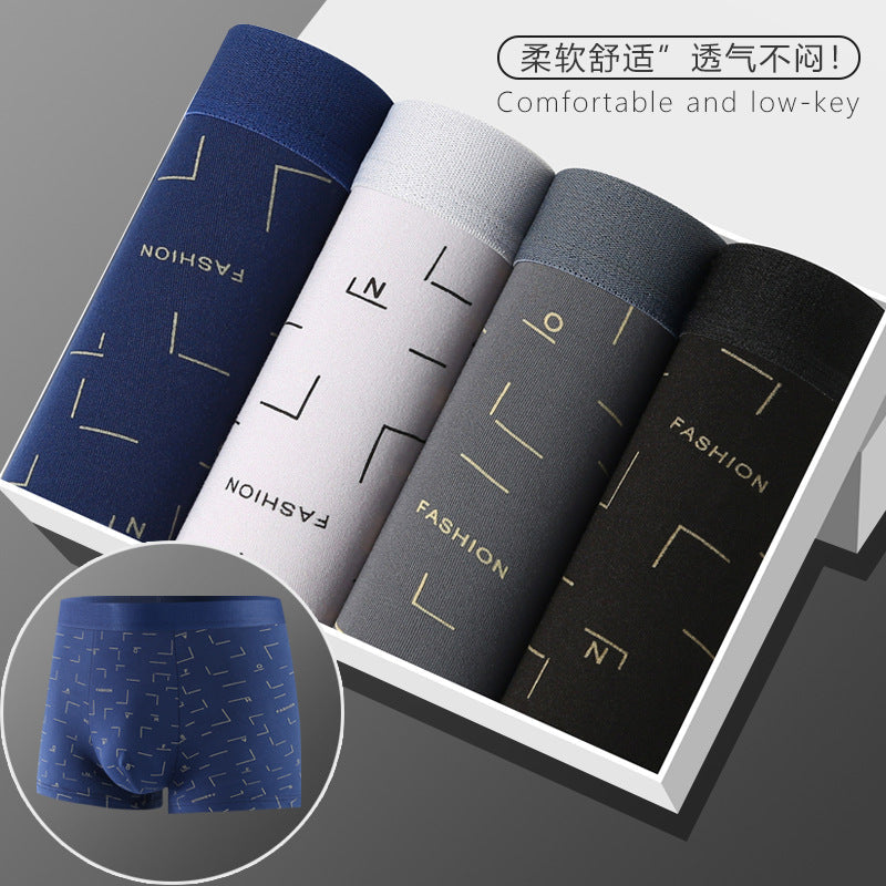 【New product best-selling】Men's Underwear Boxer Briefs Youth Mid-Rise Four-Corner Underwear Men's Plus Size Underpants Shorts http://detail.1688.com/offer/724677929045.html