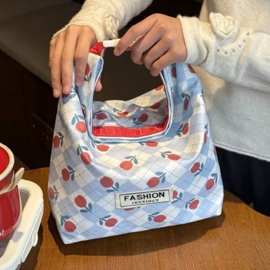 New Cartoon High-Value Aluminum Foil Insulated Student Lunch Bag Versatile Artistic Handheld Waterproof Office Worker Lunch Box