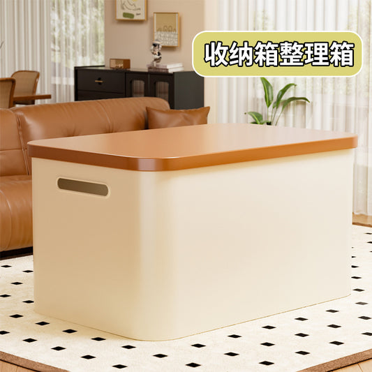 Storage Box with Lid for Household Snacks and Toys, Desktop Organizer, Kitchen Cabinet Plastic Storage Box