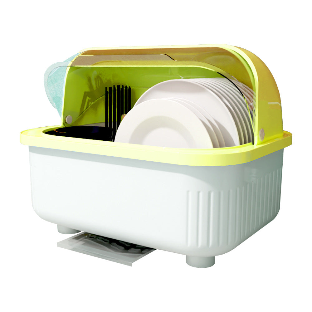 Kitchen Bowl Dish Rack Draining Bowl Rack Bowl and Chopstick Storage Box with Lid Bowl Cabinet One Piece Dropshipping