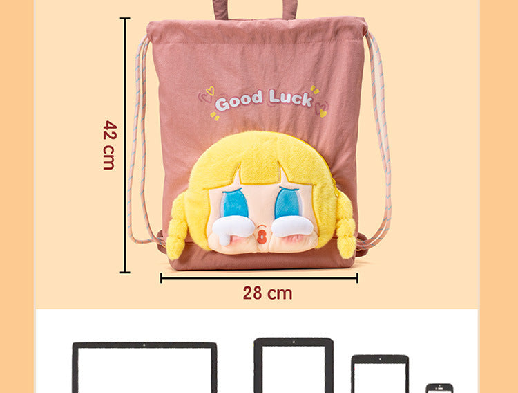 Mousse Rabbit Cartoon Backpack Drawstring Lightweight Plush Backpack Girly Heart Ugly Cute School Bag Cross-Border Foreign Trade Cloth Bag http://detail.1688.com/offer/964264265508.html