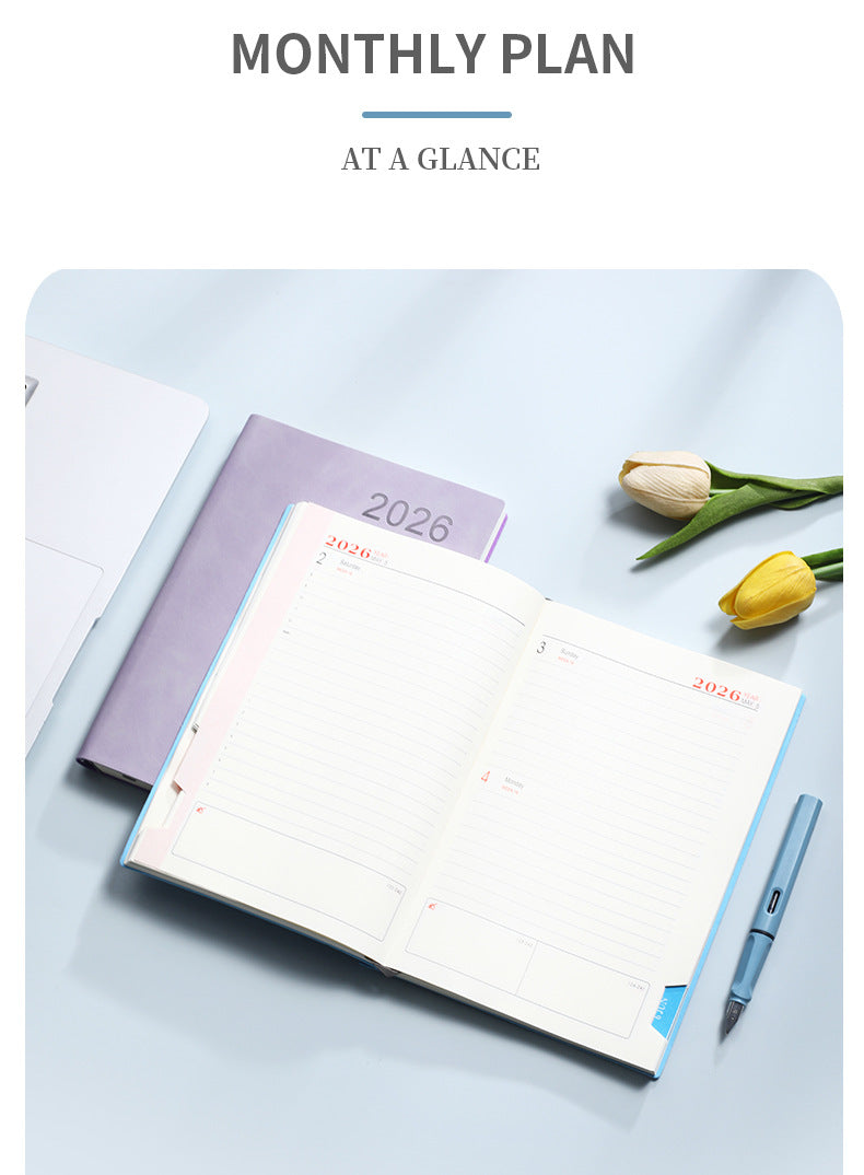 2026Calendar Book Cross-Border English Yearly Calendar Book365Tianji Daily Planner Efficiency Notebook