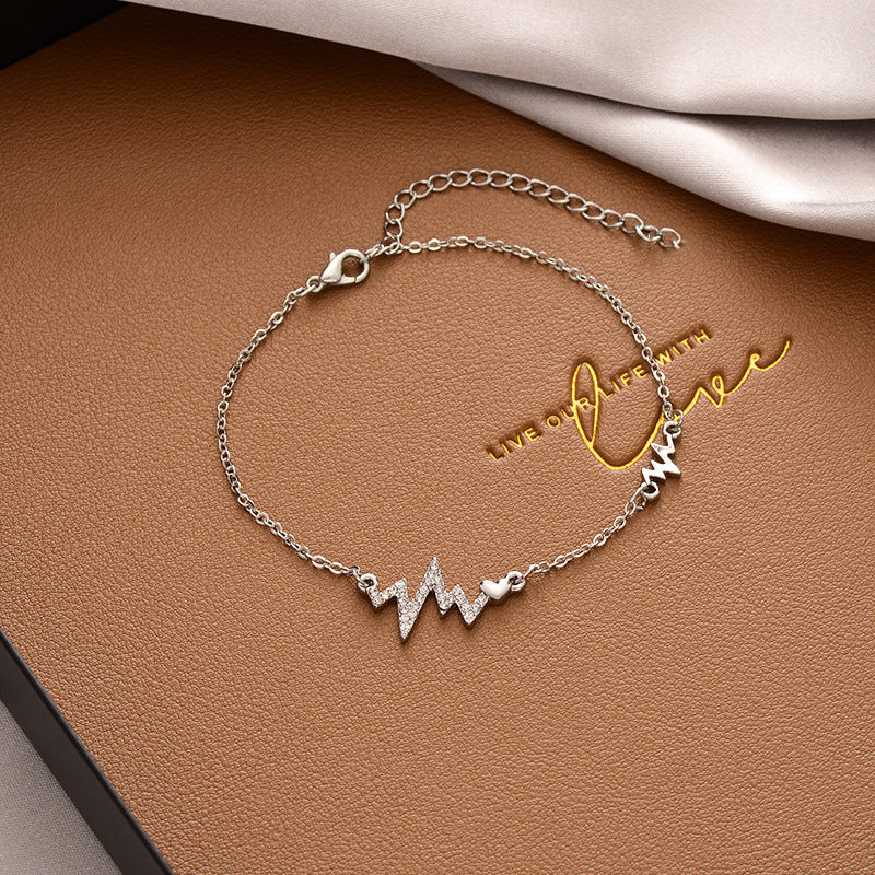 Korean Versatile Pearl Bracelet for Women ins Niche Style High-End Titanium Steel Bracelet Couple Bracelets Wholesale